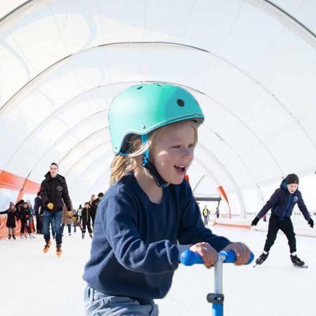 Globber verstelbare schaatshelm kind groen 3