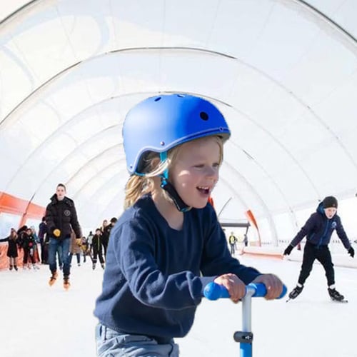 verstelbare schaatshelm kind kobalt blauw